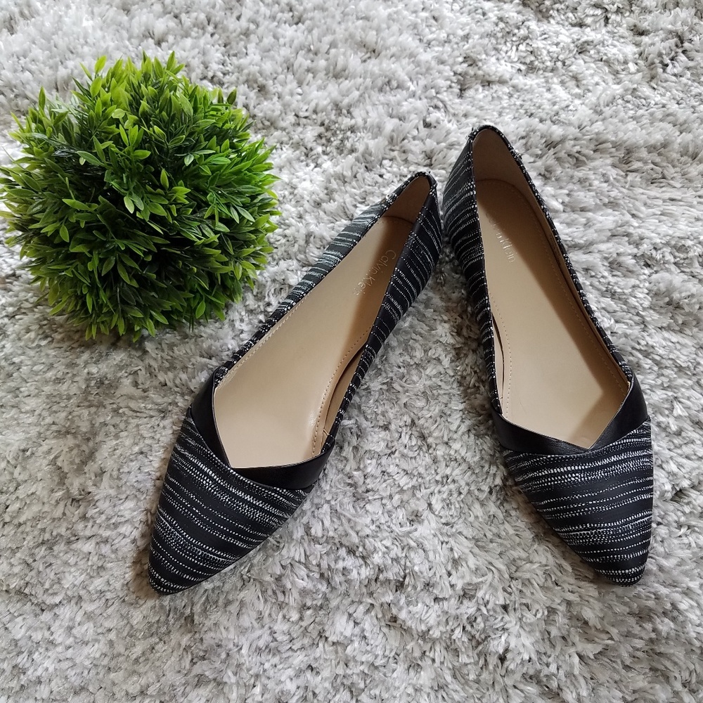 Calvin Klein point toe flat, Size 9
